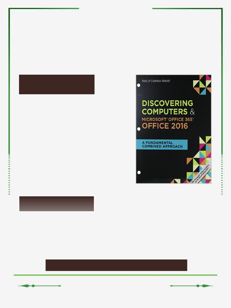 Discovering Computers Microsoft Office 365 Office 2016 A Fundamental ...
