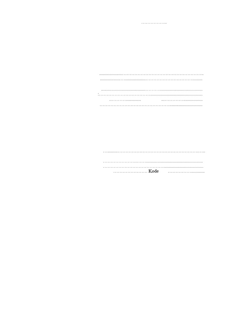 Formulir KJP SMP | PDF