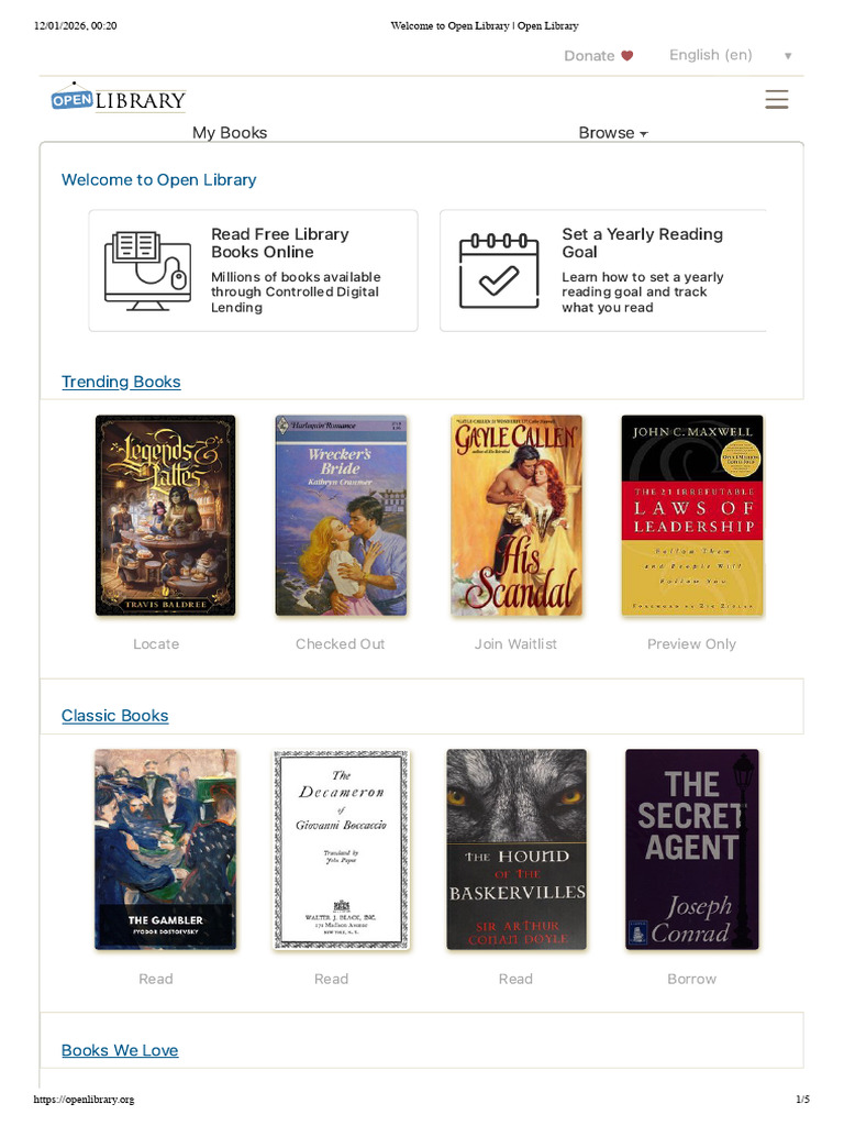 Open Library: Access Millions of Books | PDF | Libraries | World Wide Web