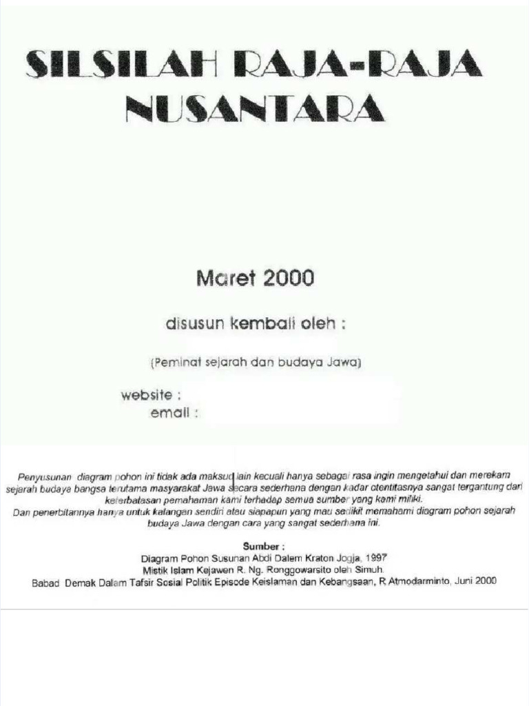 PDF Silsilah Raja Raja Nusantara Compress | PDF
