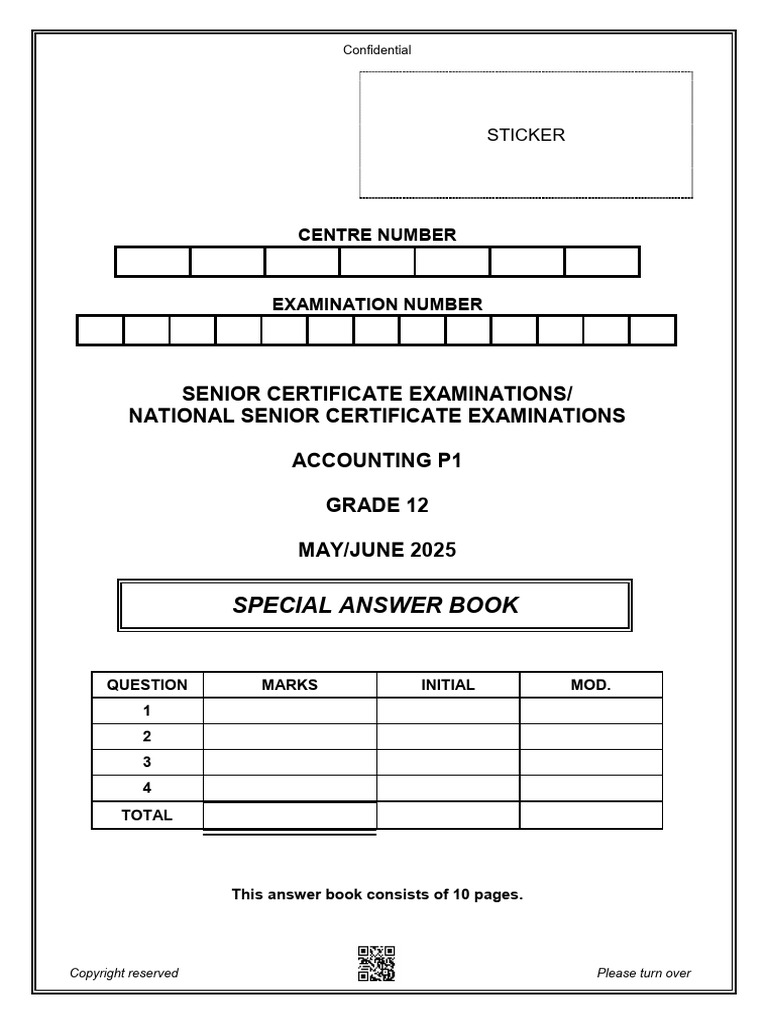 Grade 12 Accounting Exam Paper 2025 | PDF | Dividend | Book Value