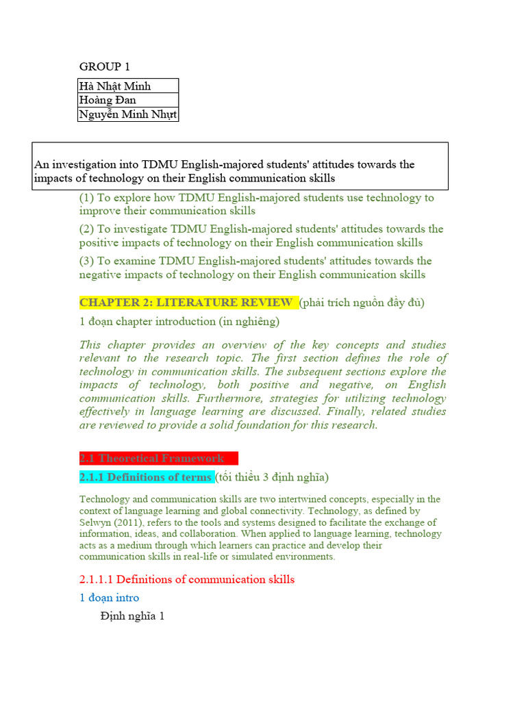 GROUP 1 | PDF | Communication | Learning