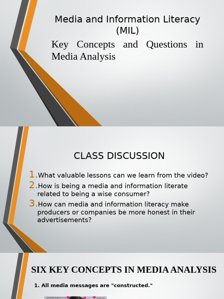 Understanding Media Literacy Concepts | PDF | Information | Attitude ...