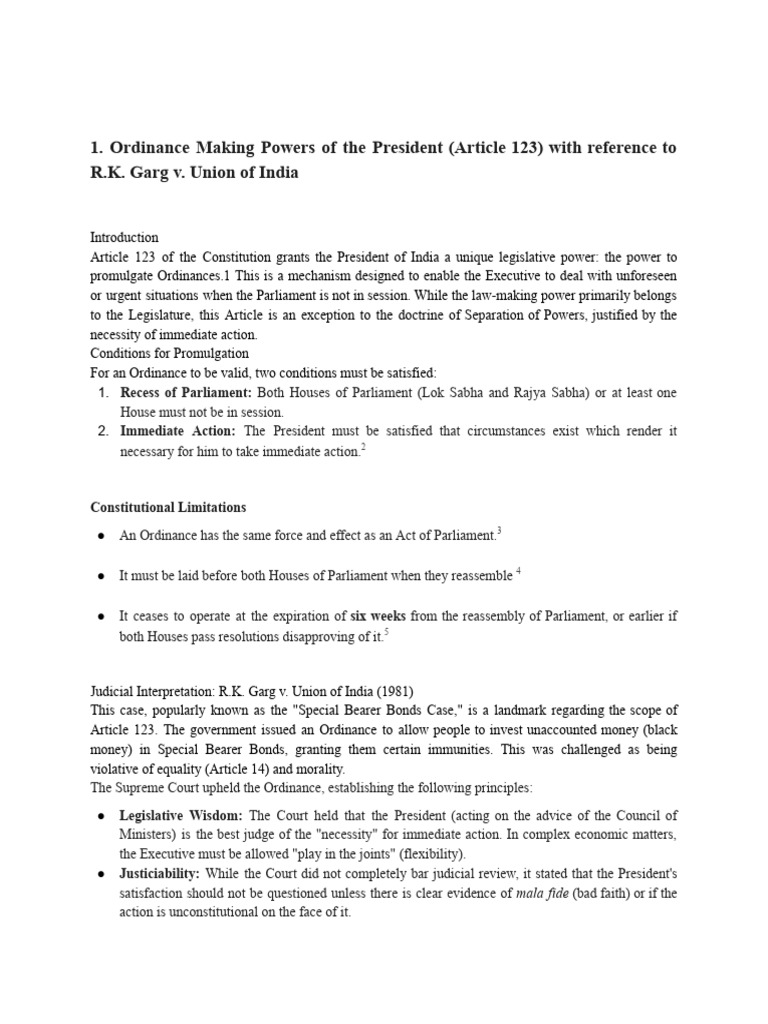 President's Legislative Powers and Checks | PDF | Pardon | Supreme ...