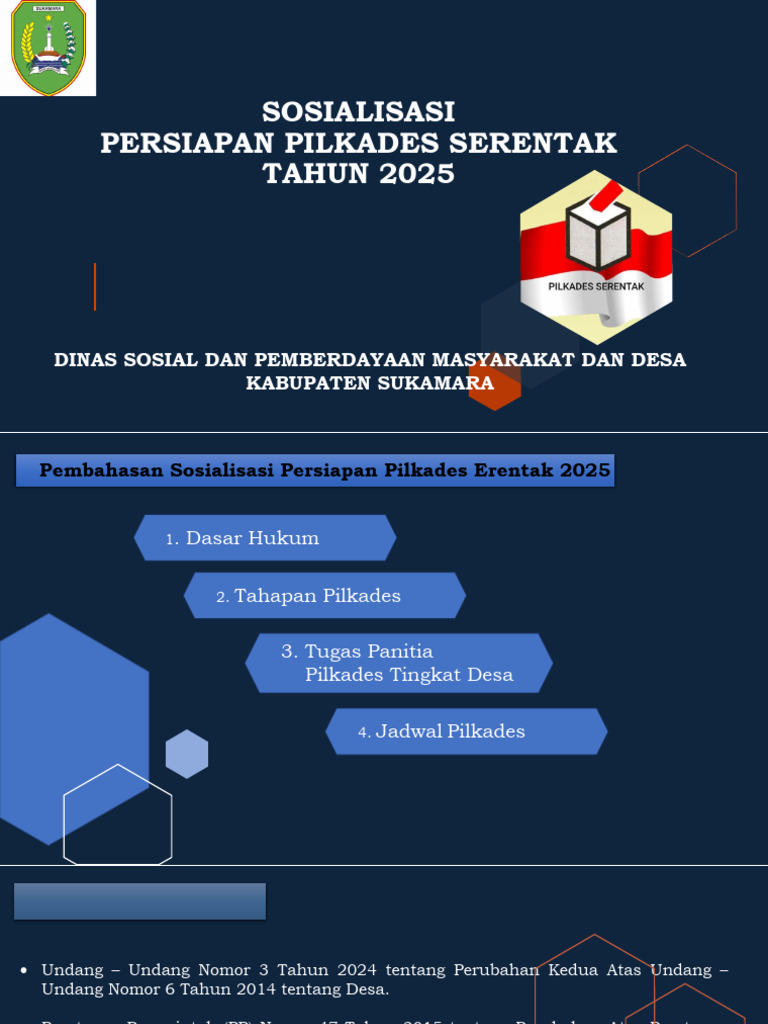 Persiapan Pilkades Serentak 2025 Sukamara | PDF