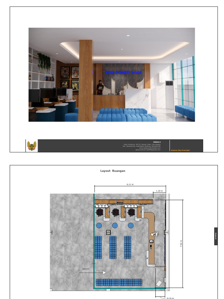 layout dan gambar kerja Eka print-revisi | PDF