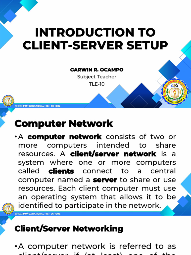 Client-Server Networking Overview | PDF | Active Directory | Computer ...