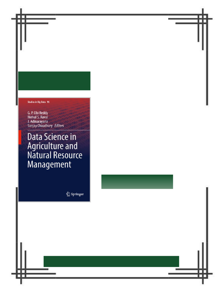 Data Science in Agriculture and Natural Resource Management 1st Edition ...