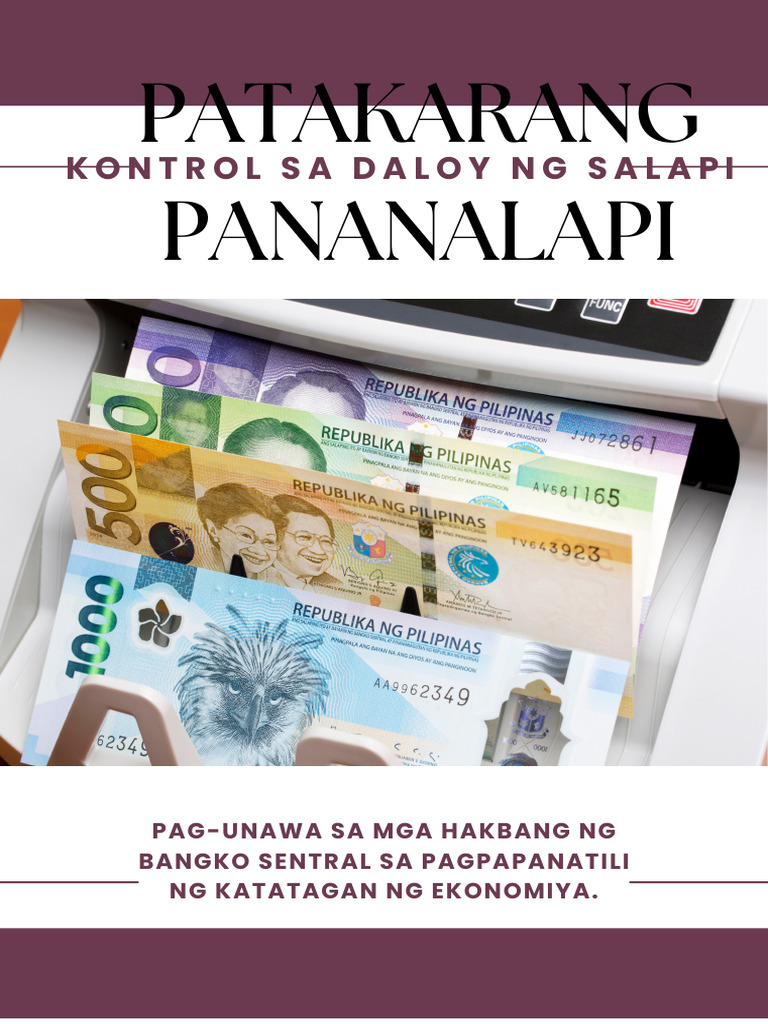 Patakarang Pananalapi: Kontrol Sa Daloy NG Salapi | PDF