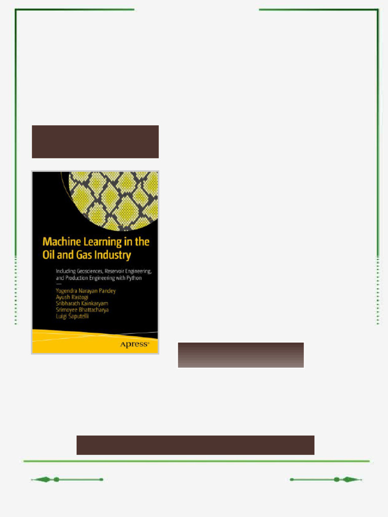 Machine Learning in the Oil and Gas Industry : Including Geosciences ...