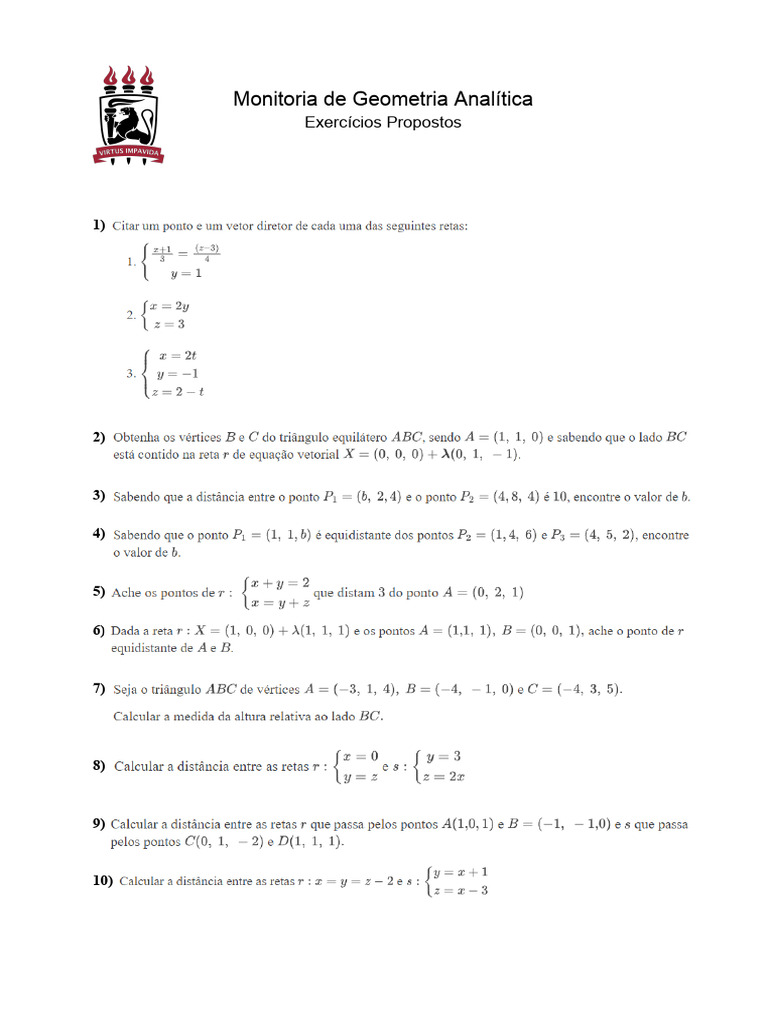 Segunda Lista de Exerccios | PDF