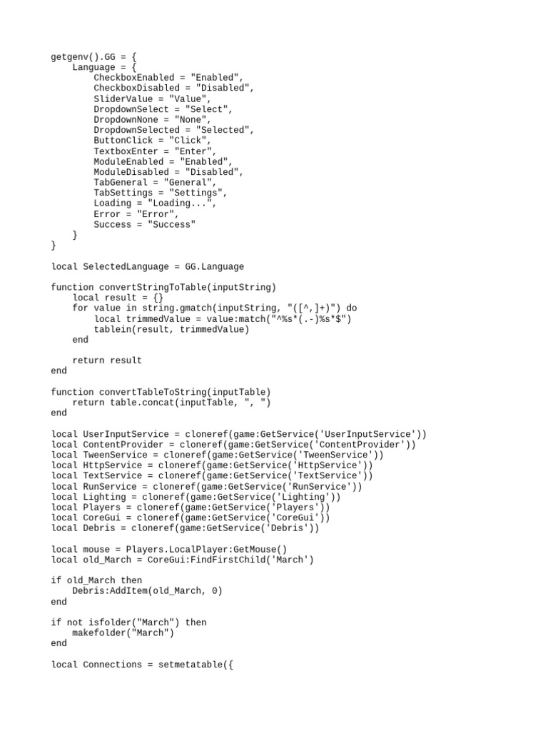 Roblox Language and UI Management Script | PDF | Computing | Software