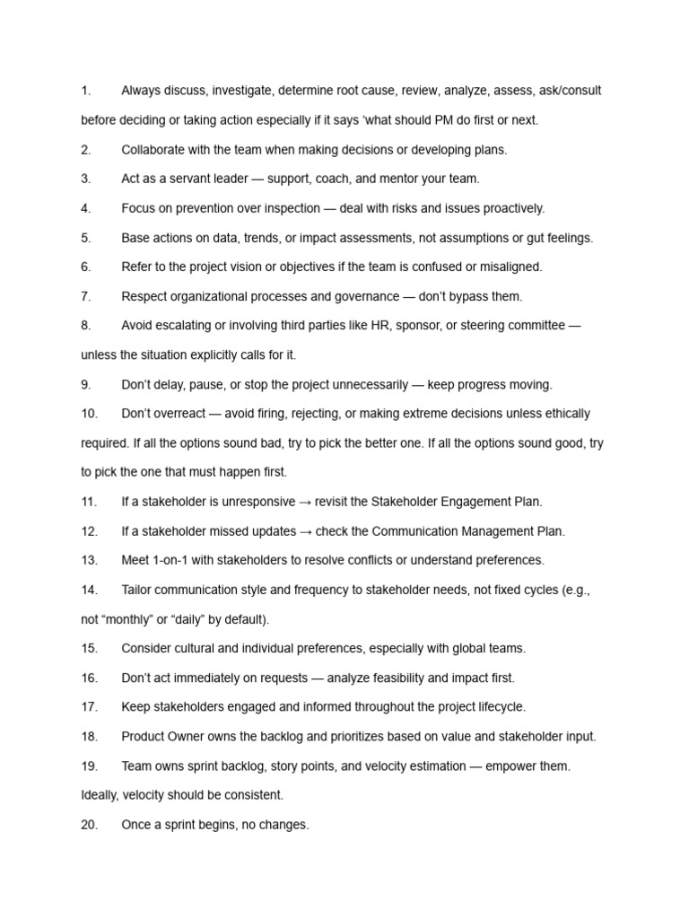 Project Management Best Practices Guide | PDF | Risk | Agile Software ...