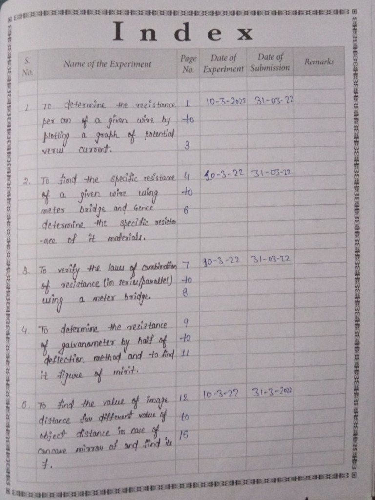 Class 12 Physics Practical | PDF