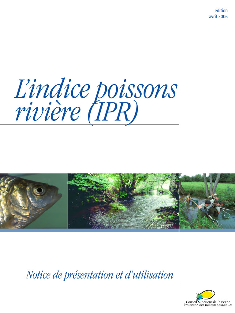 Guide de l'Indice Poisson Rivière (IPR) | PDF | Échantillonnage ...