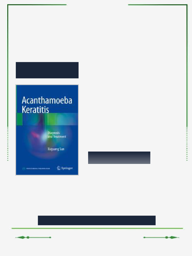 Acanthamoeba Keratitis Diagnosis and Treatment 1st Edition Xuguang Sun ...