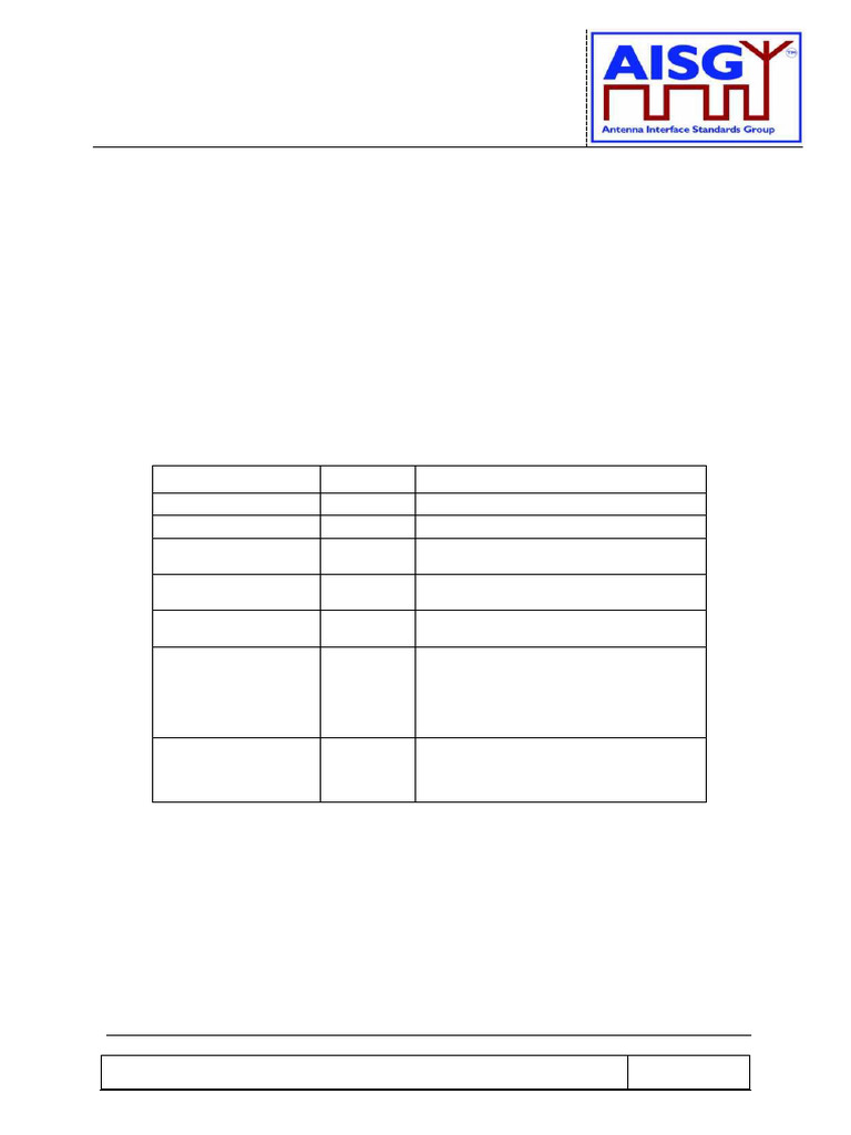 AISG Antenna Port Colour Coding Standard | PDF | Telecommunications ...