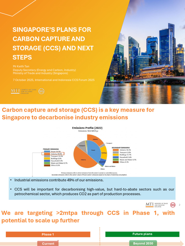 Singapore's Carbon Capture Strategy 2025 | PDF | Carbon Capture And ...