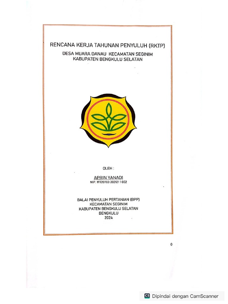 RKTP Aprin Yanadi TH 2024. | PDF