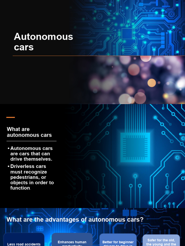 Benefits and Facts About Autonomous Cars | PDF