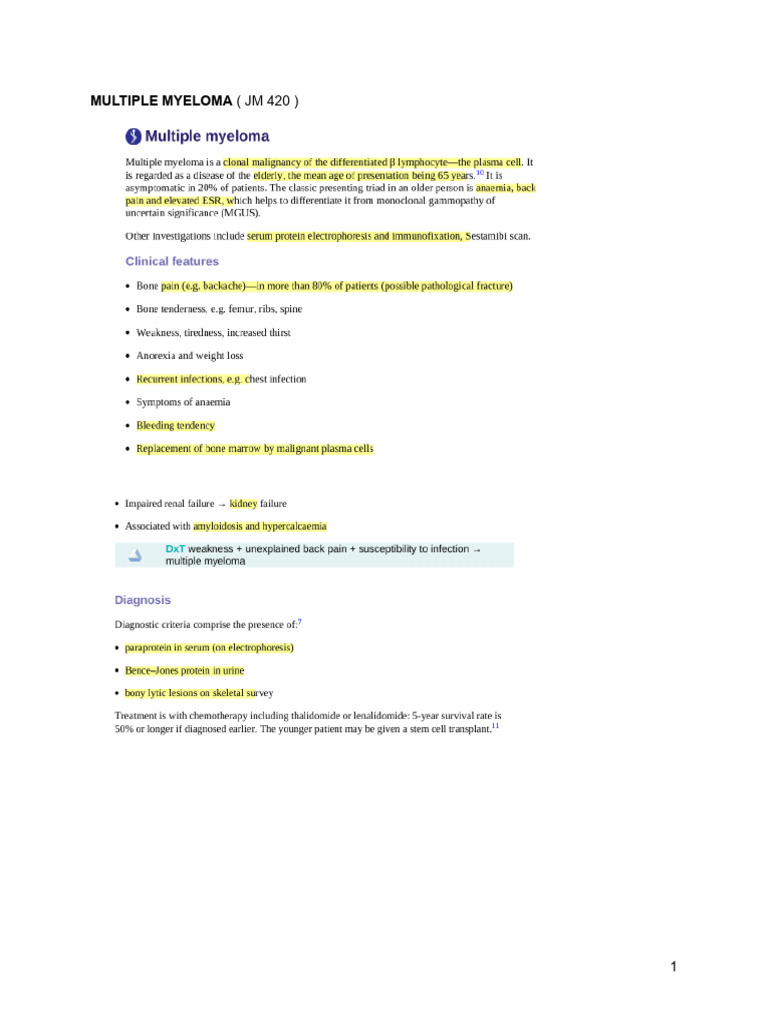 Overview of Blood Disorders and Syndromes | PDF | Anemia | Clinical ...