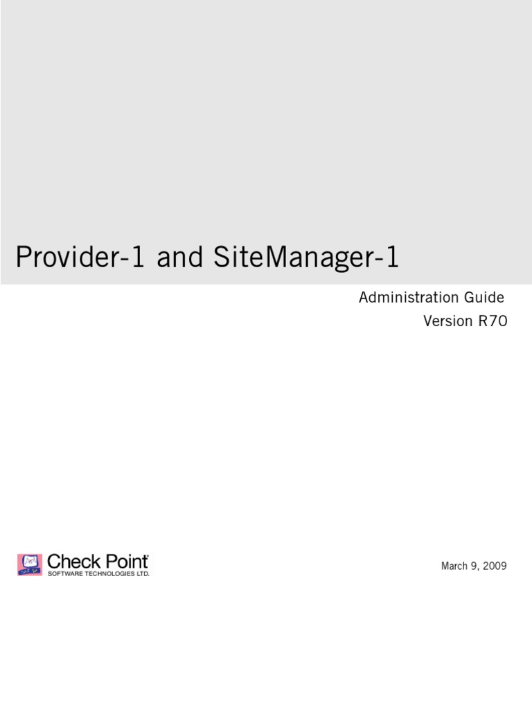 CP R70 Provider1 AdminGuide | PDF | Internet Protocol Suite | Computer ...