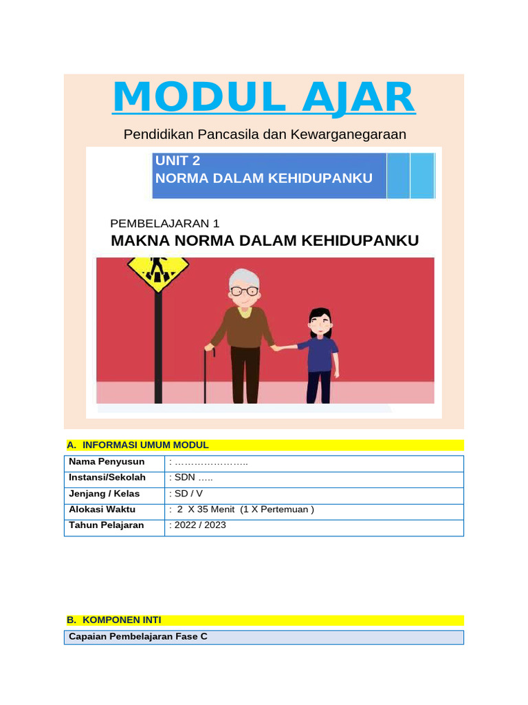 Modul Ajar Unit 2 PB 1 | PDF