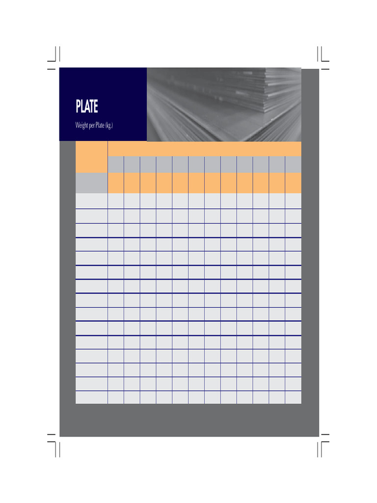 Spécifications des Plaques Métalliques | PDF