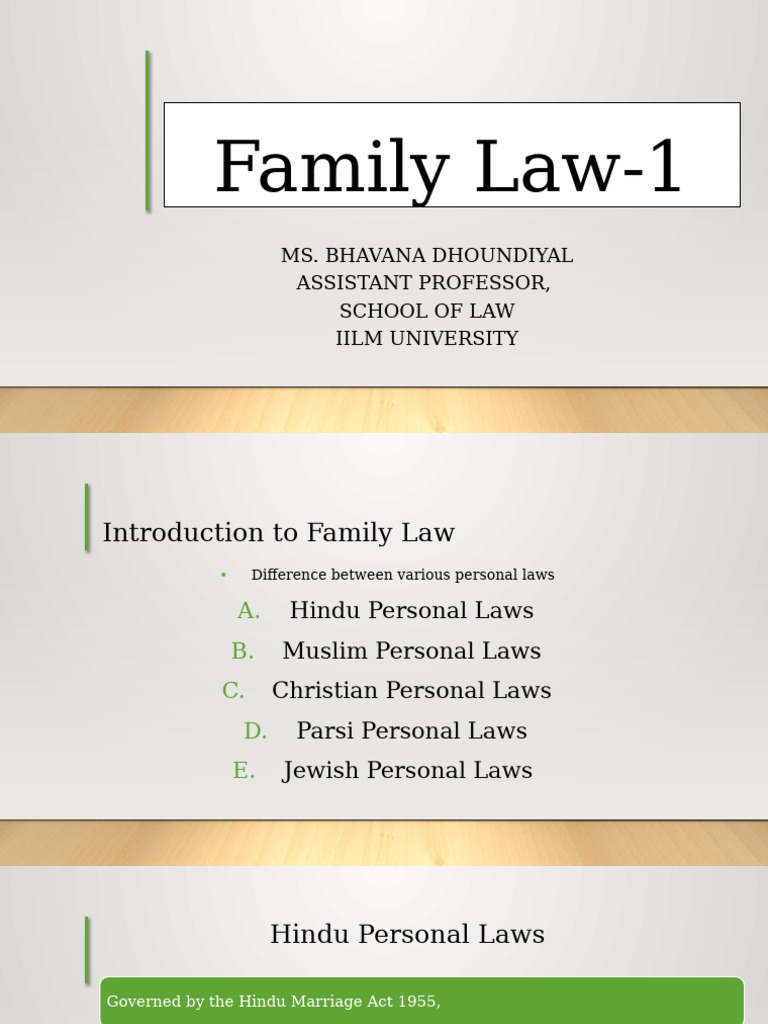 Overview of Personal Laws in India | PDF | Sharia | Sunni Islam