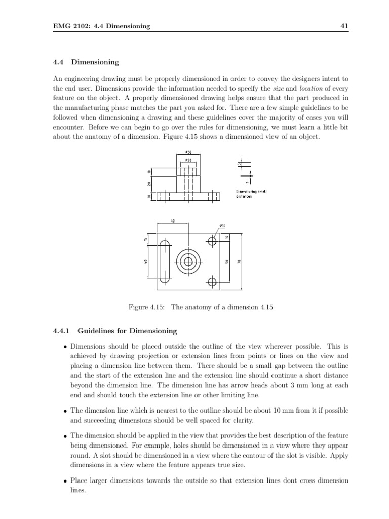 Dimensioning Notes | PDF