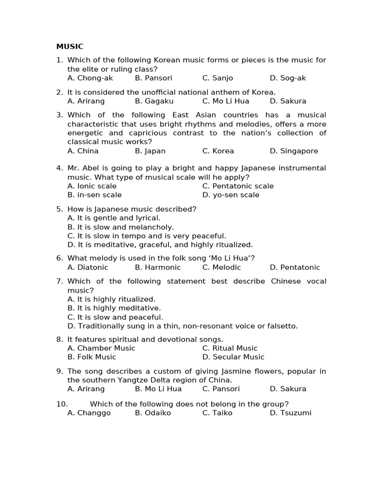 MAPEH 8 | PDF