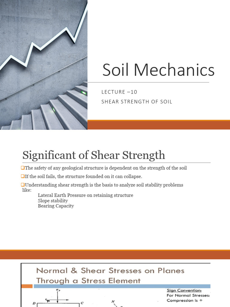 Lecture 10-Shear Strength in Soil | PDF | Strength Of Materials ...