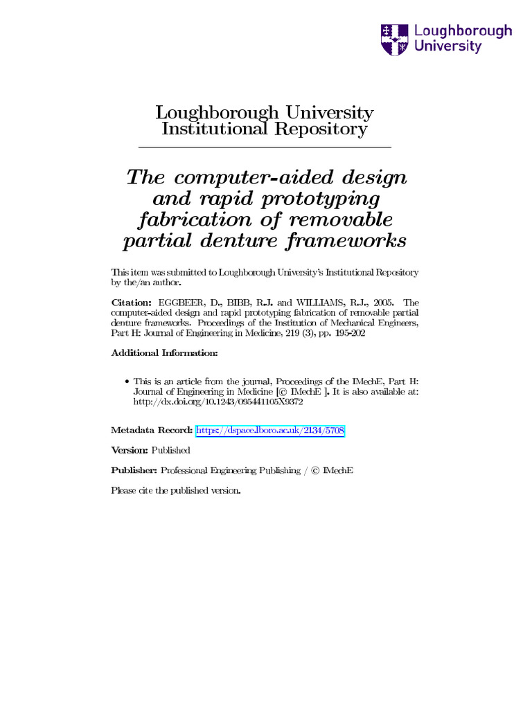 CAD/CAM for Removable Denture Design | PDF | Computer Aided Design ...