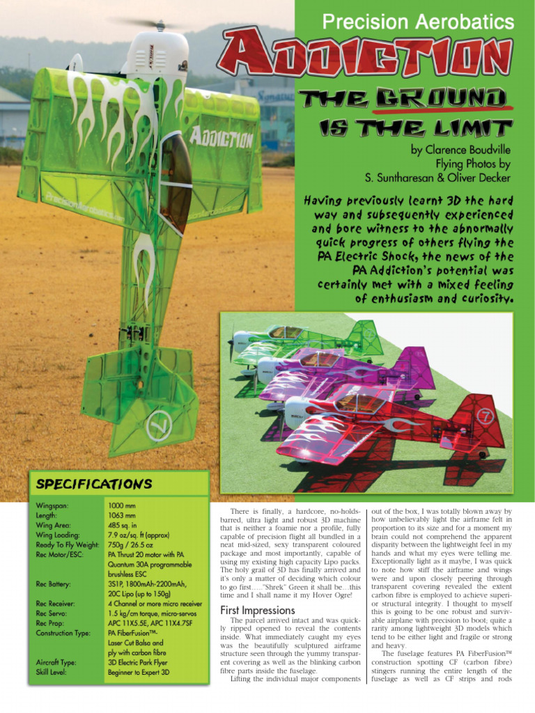 Ultimate 3D Lightweight RC Plane Review | PDF | Flight Control Surfaces ...