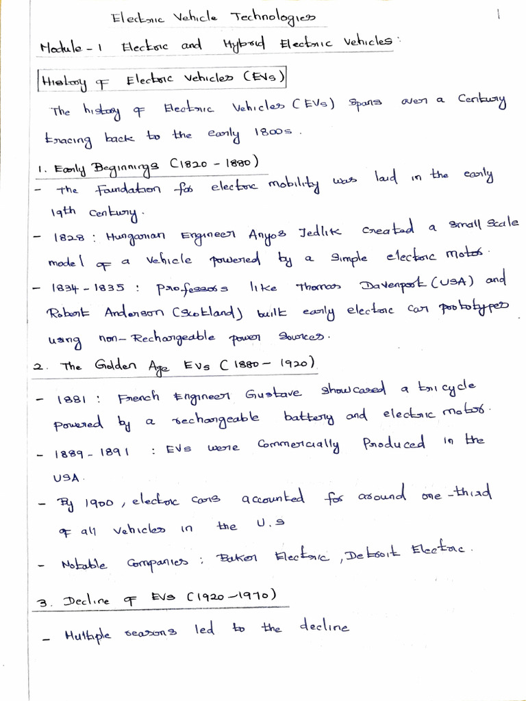 EVT - Unit 1 Notes | PDF