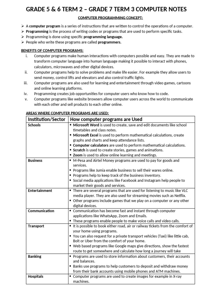 Second Term | PDF | Computer Programming | Programming Language