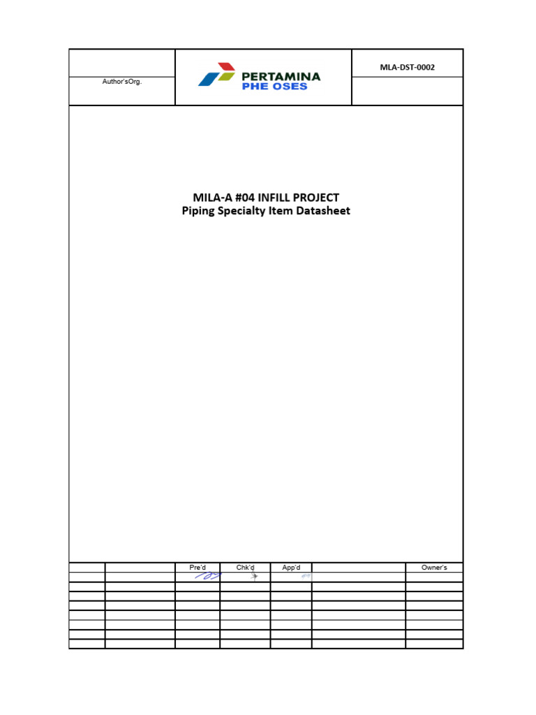 Piping Specialty Item Datasheet | PDF | Valve | Washer (Hardware)
