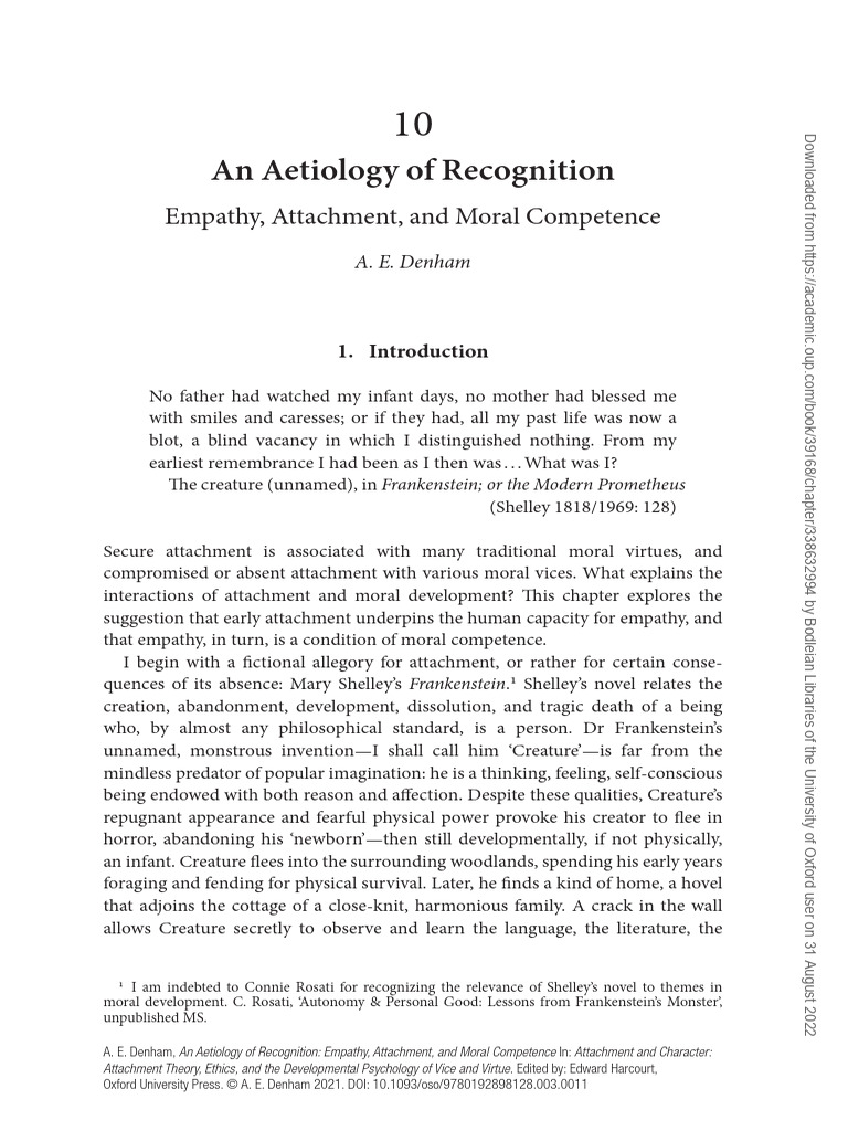 Empathy and Moral Development Explained | PDF | Empathy | Attachment Theory