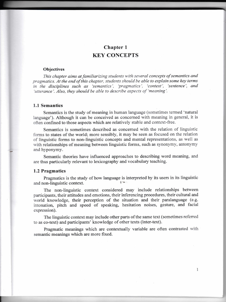 SEM Lesson One | PDF | Semantics | Sentence (Linguistics)