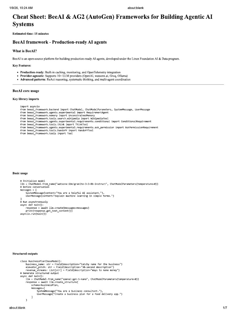 Frameworks For Building Agentic AI Systems | PDF