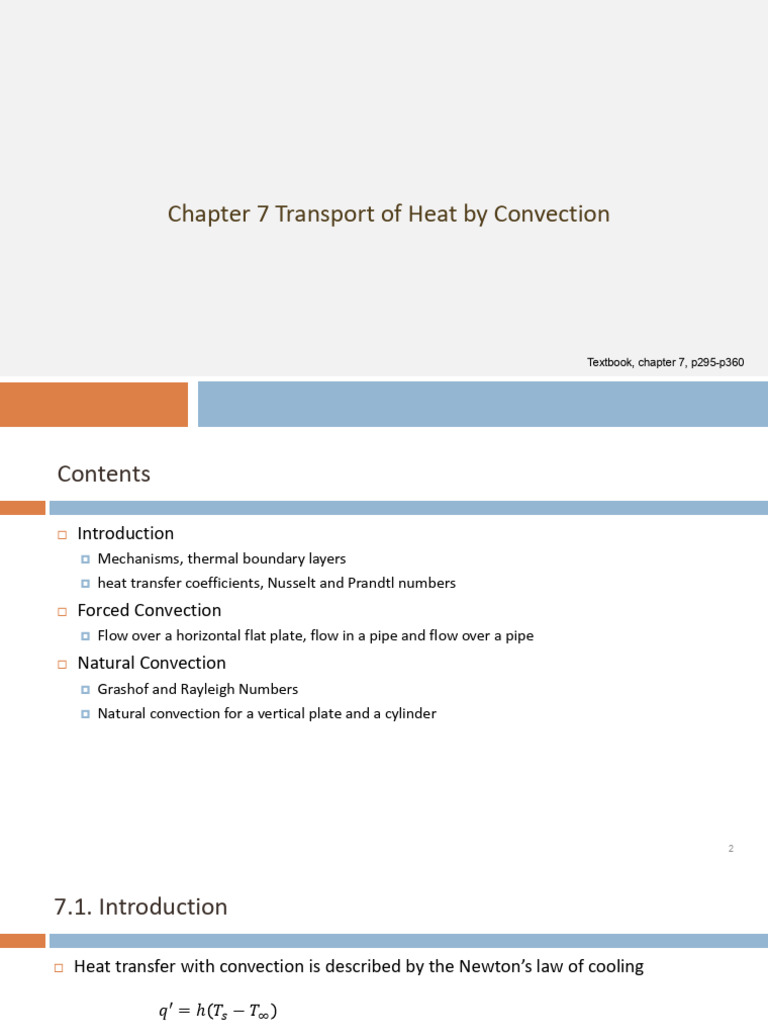 Heat Transfer by Convection Explained | PDF | Convection | Boundary Layer