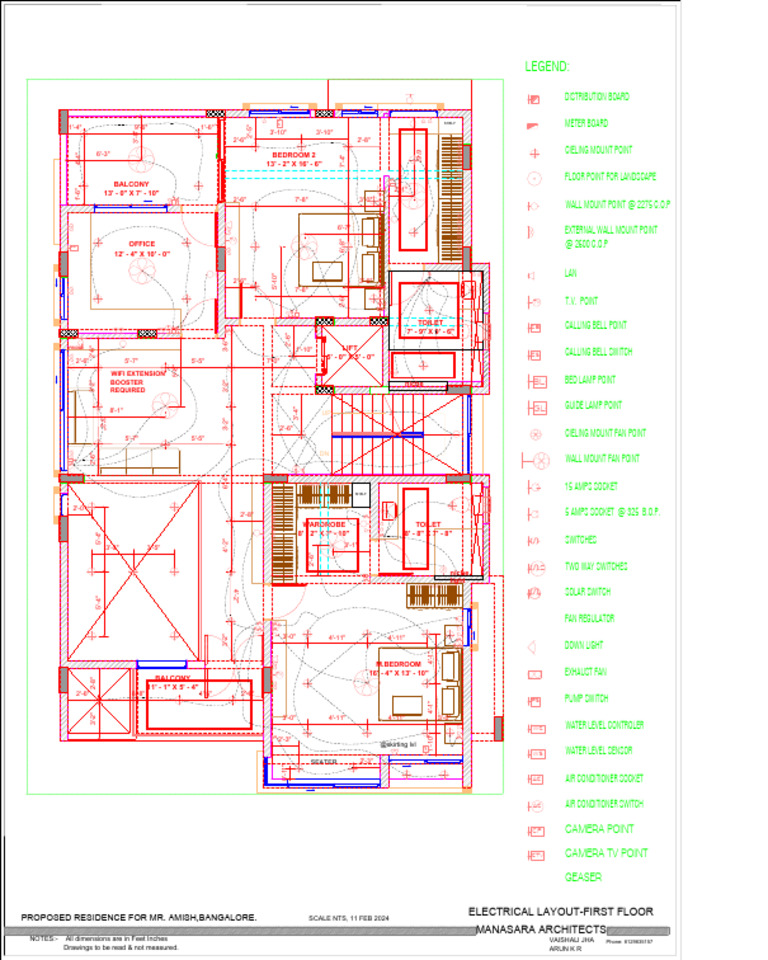 First Floor Electrical Layout Plan | PDF | Electrical Engineering