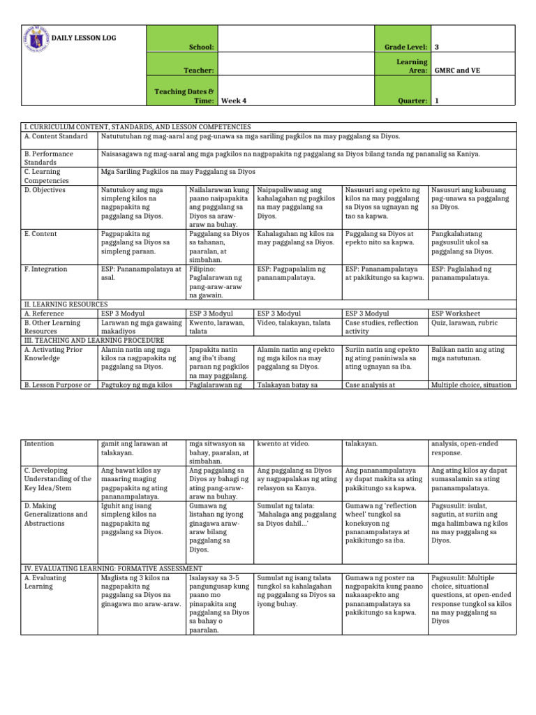 DLP Competency #4 | PDF