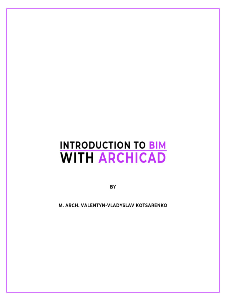 Introduction to BIM with ArchiCAD | PDF | Building Information Modeling ...