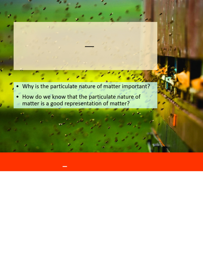 Understanding the Particulate Nature of Matter | PDF | Gases | Matter