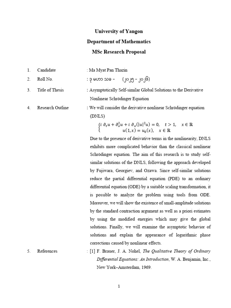 Asymptotic Solutions of DNLS Equation | PDF | Nonlinear System | Equations