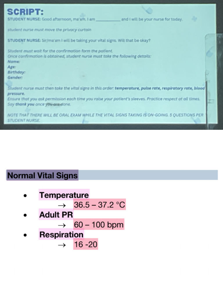 Vital Signs Retdem | PDF