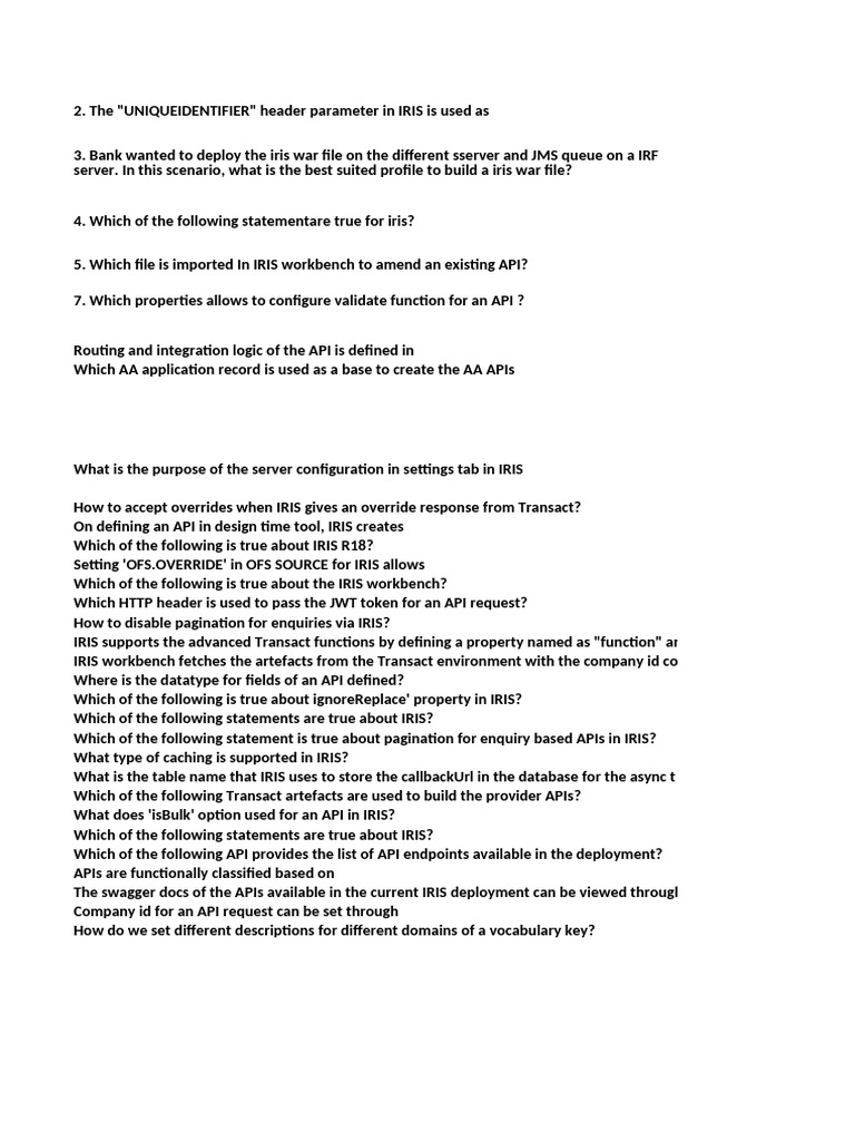 IRIS API Configuration and Management Guide | PDF | Xml | Software ...