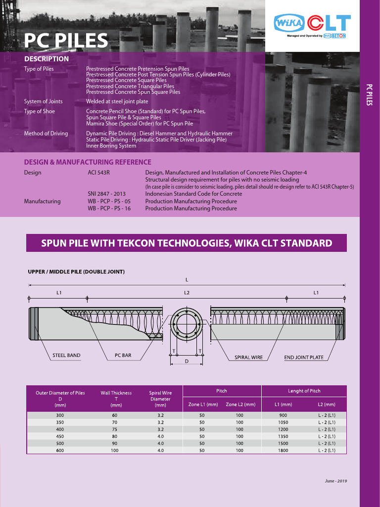 Concrete Pile Design & Manufacturing Guide | PDF | Concrete ...