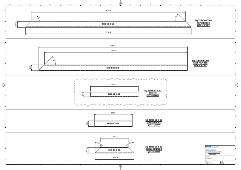 Structural Steel Layout Specifications | PDF